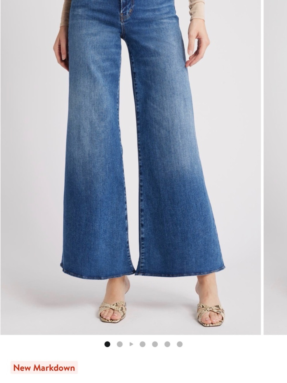 Frame Denim Le Palazzo Crop Wide Leg Jeans